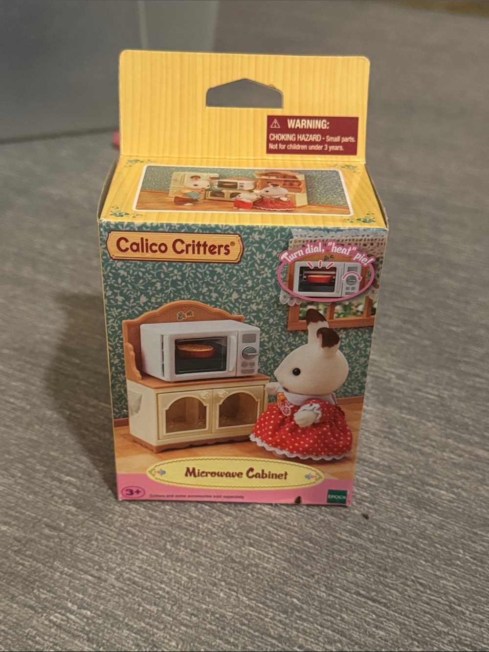 Calico Critters Microwave Cabinet Playset - Cream and White